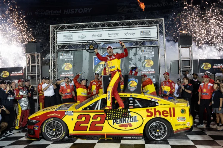 Joey Logano Wins NASCAR Race At Bristol As Carson Hocevar, Ryan Blaney Fight Afterward
